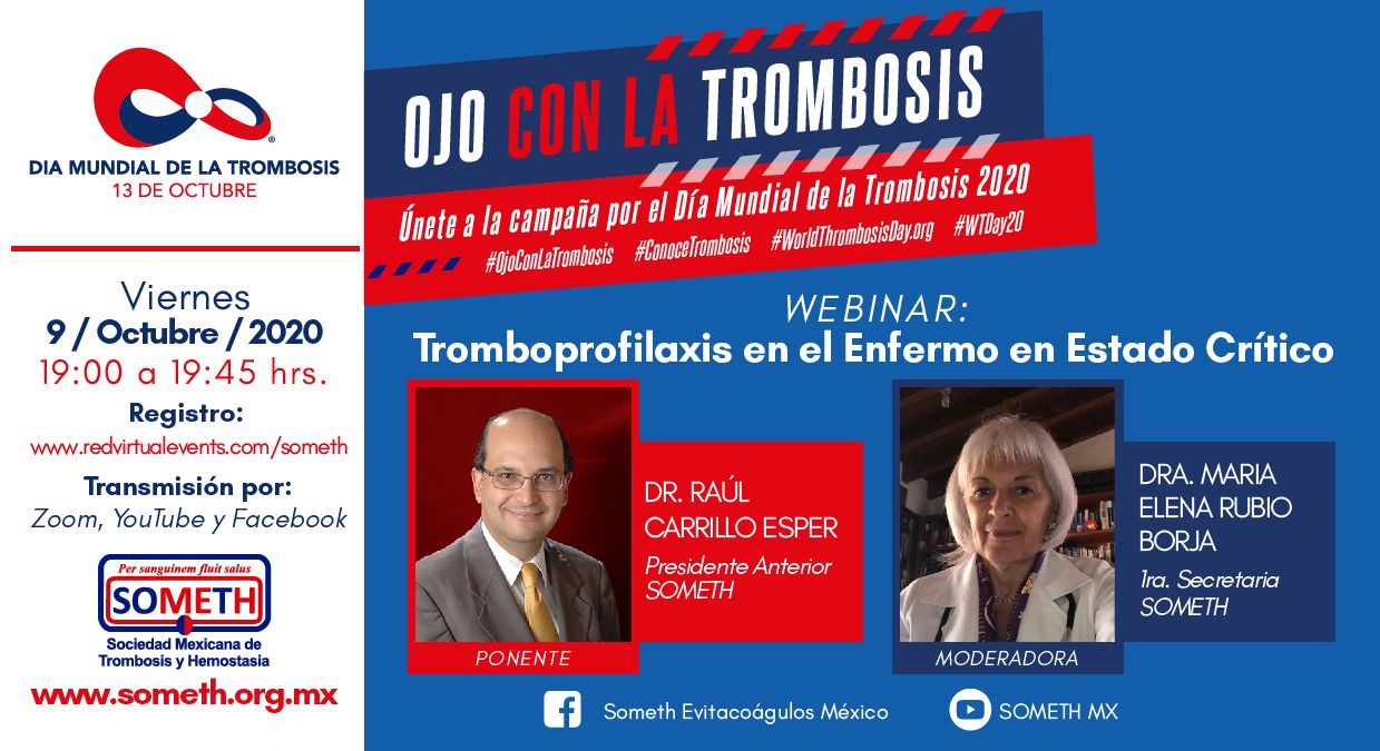 Webinar: Tromboprofilaxis en el enfermo en estado crítico
