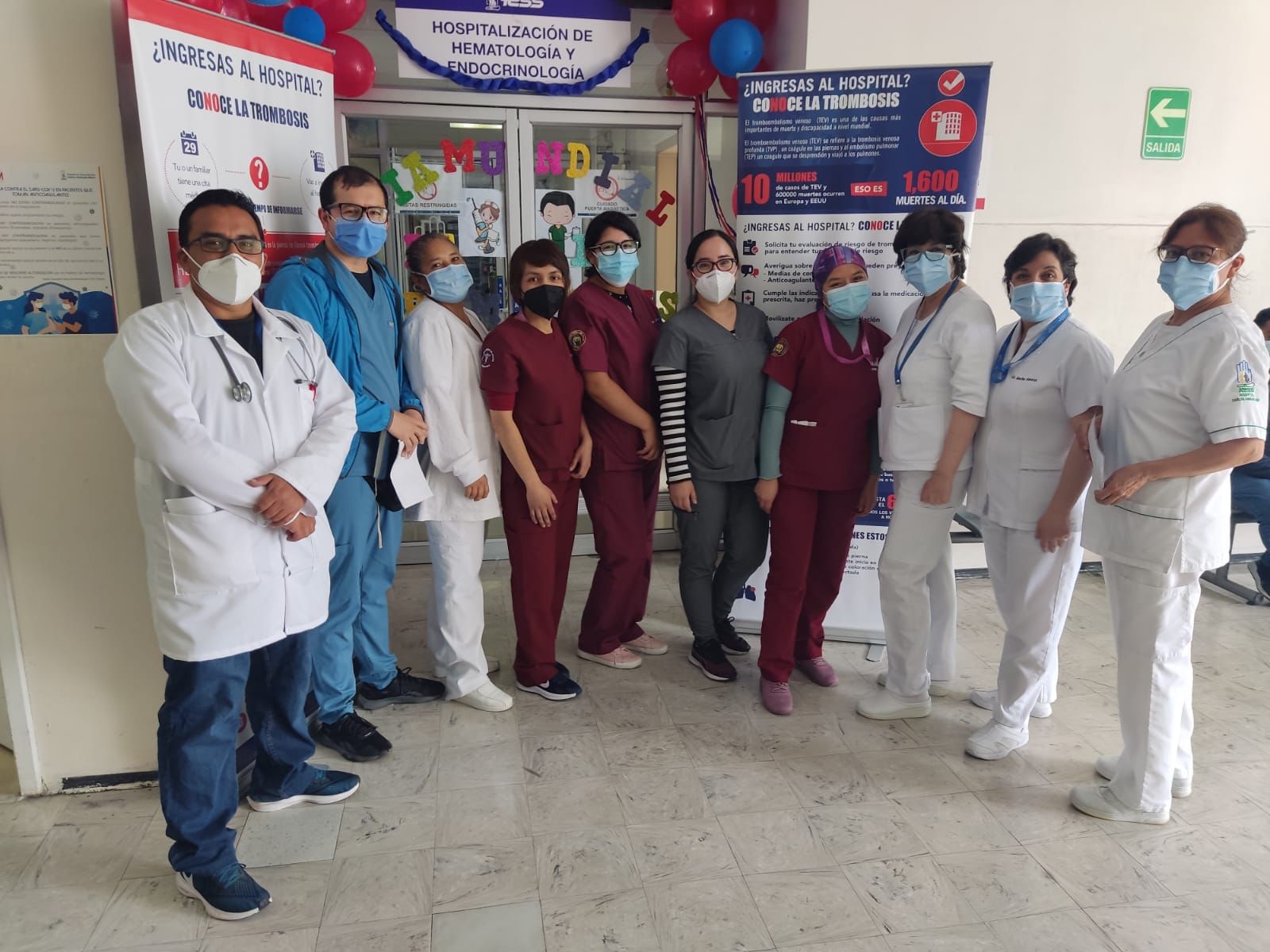 Material entregado a pacientes en Ecuador