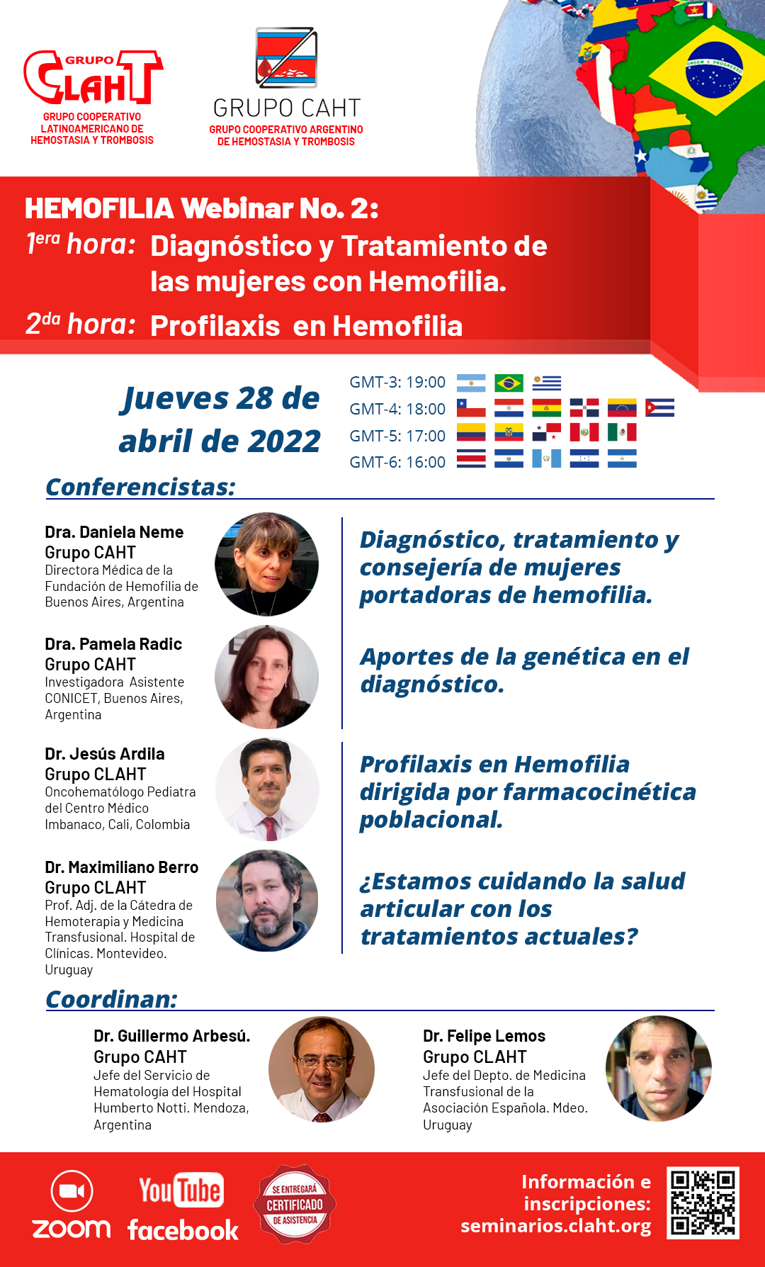 HEMOFILIA: Diagnóstico y Tratamiento de las mujeres con Hemofilia. Profilaxis en Hemofilia.