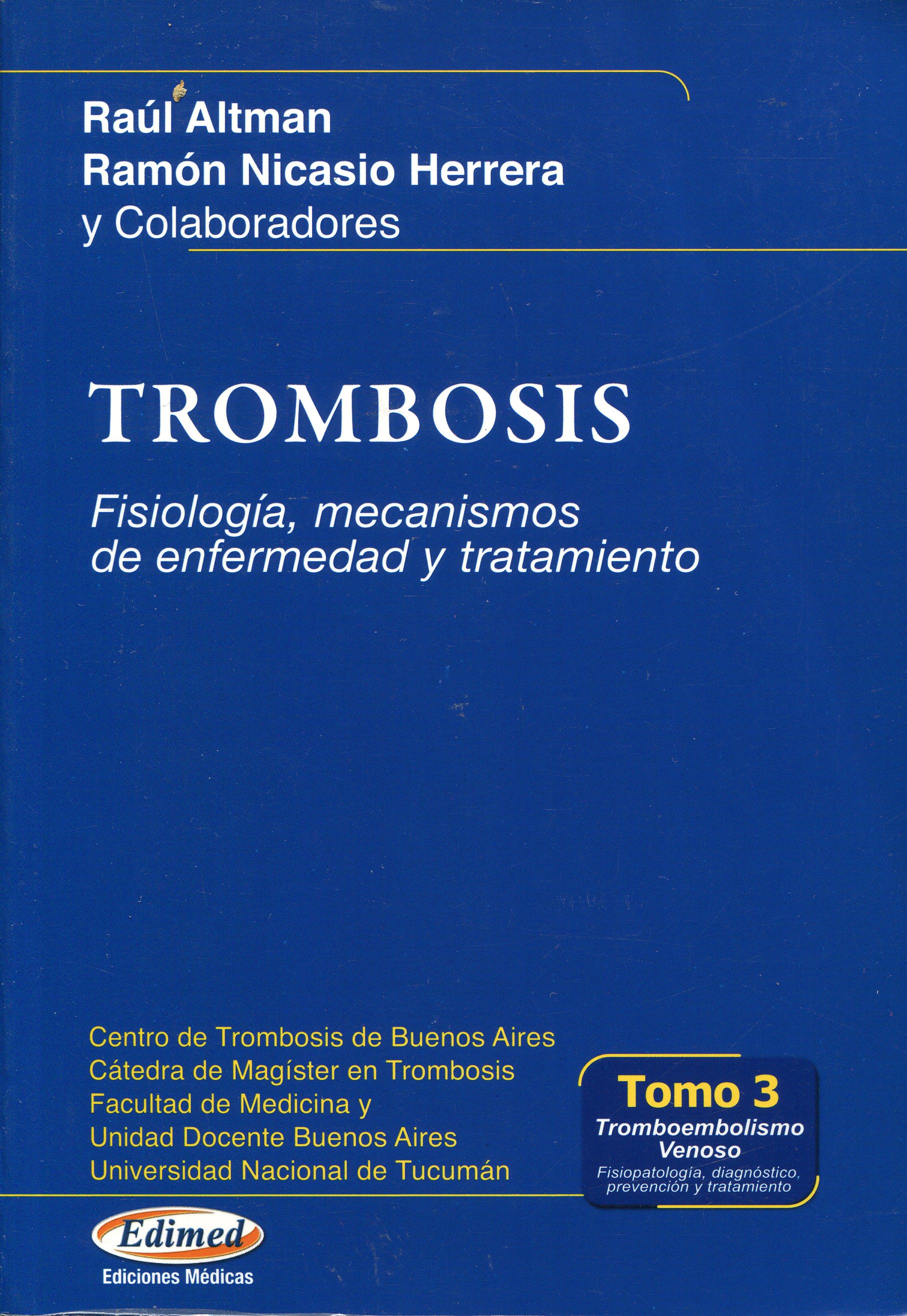 Libro Trombosis Dr. Raúl Altman
