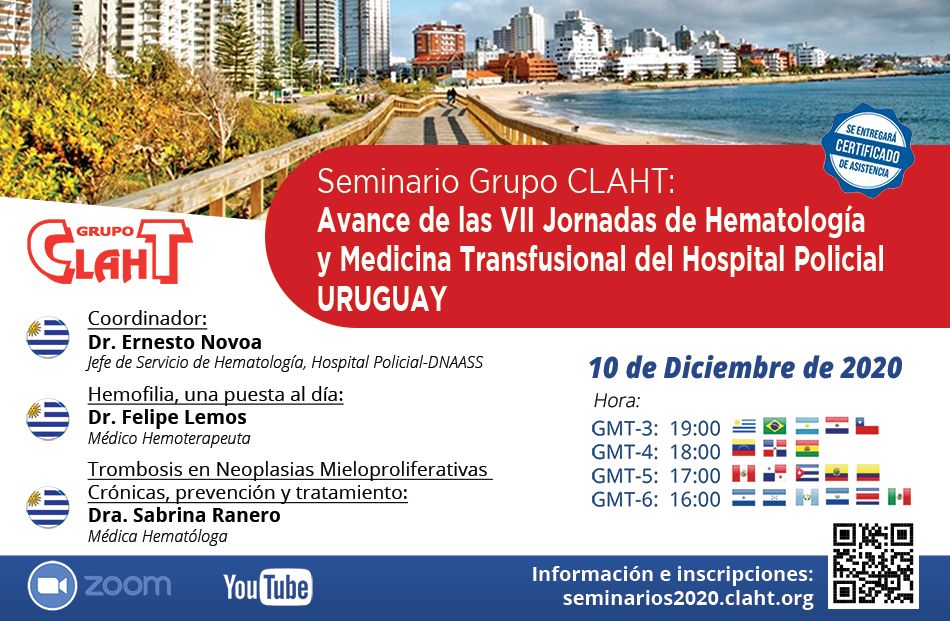 Seminario: Avance de las VII Jornadas de Hematología y Medicina Transfusional del Hospital Policial - URUGUAY